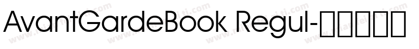 AvantGardeBook Regul字体转换